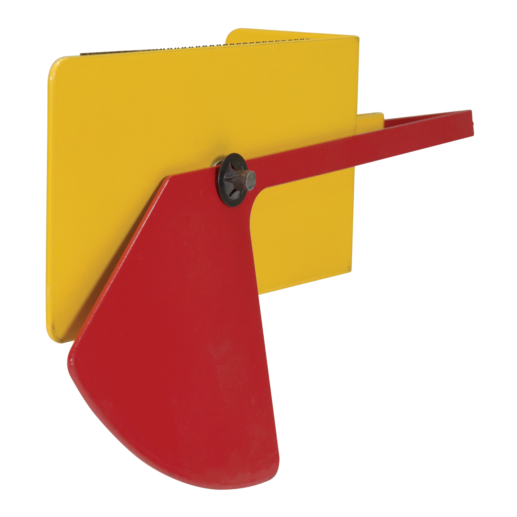 Vestil Steel Fork Truck Leveler - Yellow/Red, Model# FRK-LVL